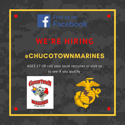 add us on facebook or instagram: @Chucotownmarines