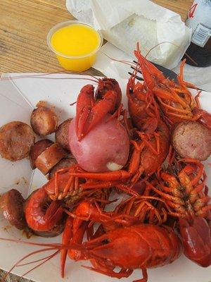 All you can eat crawfish boil