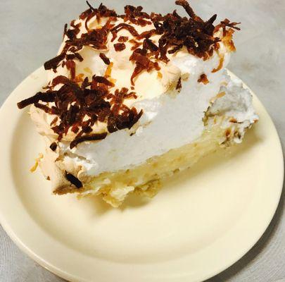 Fresh made coconut cream pie!