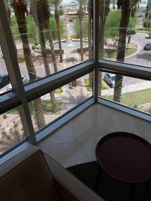 3rd floor view of the fountain.