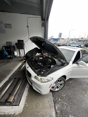 My car getting a Smog Check