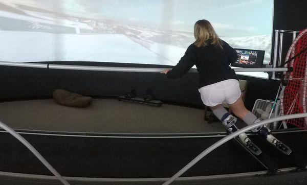 Ski Simulator in action