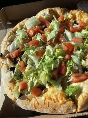 Taco pizza