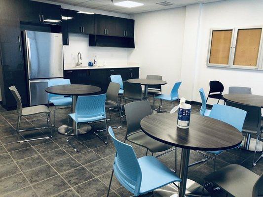 Coffee/break room deep cleaned for one of our commercial clients