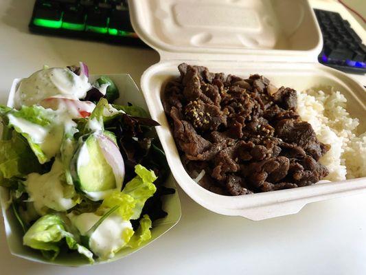 Bulgogi and side salad