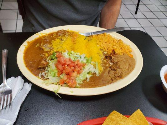 Enchilada plate