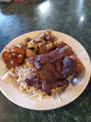 Rice Noodles, Ribs, Chickens (Different Ones), Mushrooms