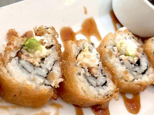 Lobster Tempura Roll Sushi without the Salmon