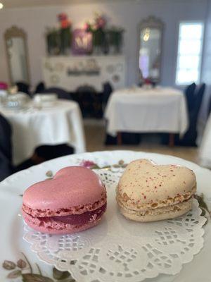 Valentine's French macarons