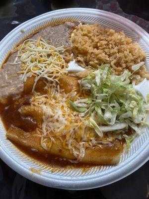 Cheese enchiladas combo