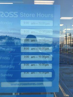 New Ross on Harder & Mission hours