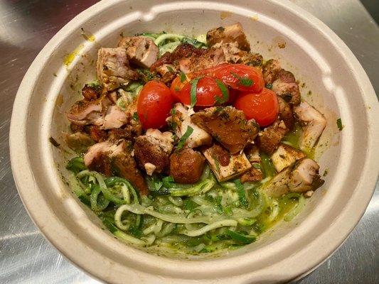 Chicken Pesto Zoodle