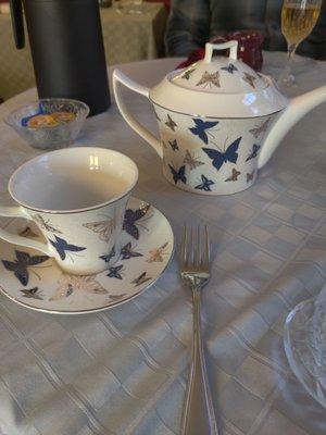 Butterfly tea set