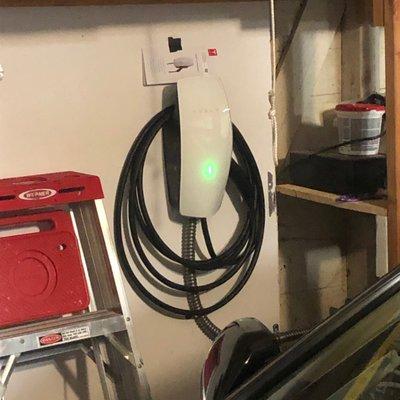 Here is my Tesla a never used charger because the car is in the shop after 18 hours