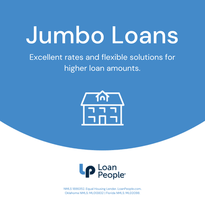 Jumbo mortgages are home loans with a balance higher than traditional conventional conforming loans. Great rates - call today.