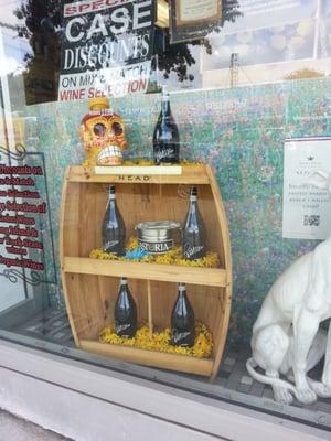 Scary skull bottle and Prosecco