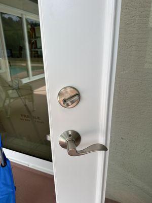 Door locks change in Bradenton.