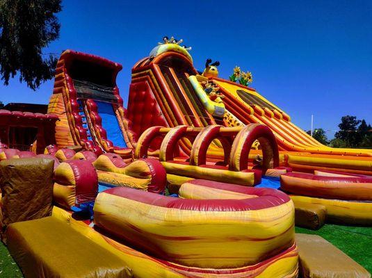 Water Slides and Slip and Slides