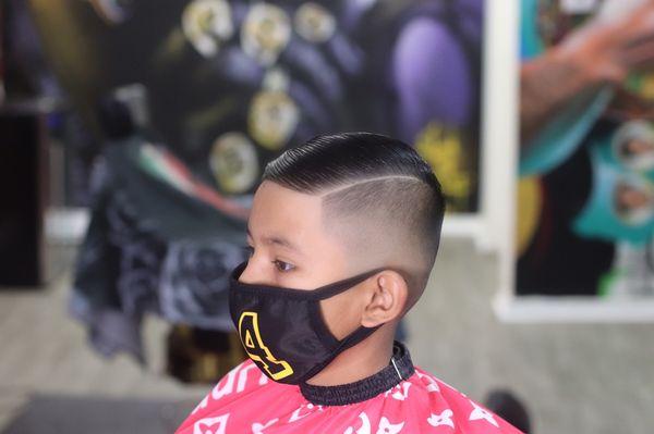 Kids haircuts at la fresh cuts barber shop