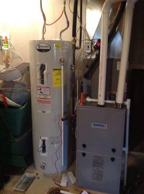 Electric hot water heater repair