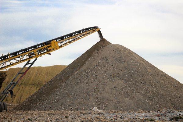 Concrete, gravel, and cement recycling at the WPWMA