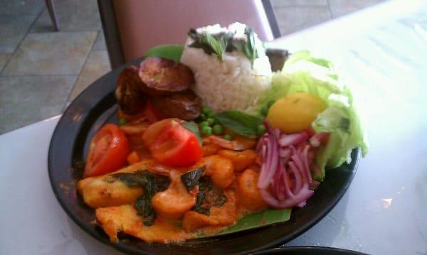 Pescado de al macho *talapia and shrimp*