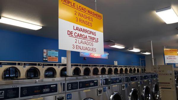 Beautifully maintained laundromat.  Attendant on site Monday-Friday 7:30-4PM and weekends 9AM-5PM.