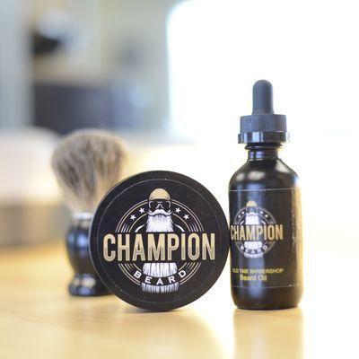 Champion Beard products available.