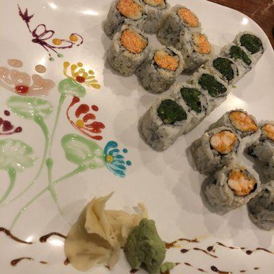 79. Spicy Crunch Crab Roll, 68A. Seaweed Salad Roll, 78. Spicy Crunch Shrimp Roll