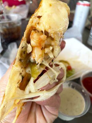 Shrimp quesadilla