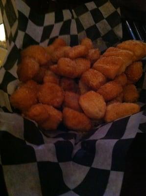 Parmesan "bread bites."  CRACK!!