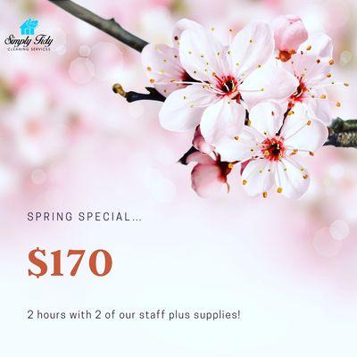 Spring SPECIAL for new customers!