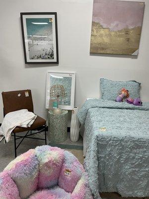 "Mermaid" styled room in the Shoppe