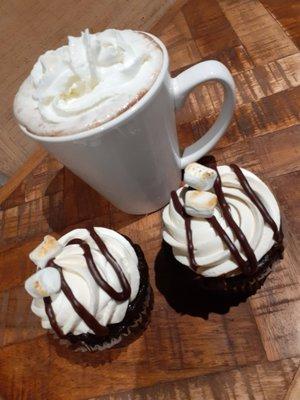 Chocolate Marshmallow Cupcakes