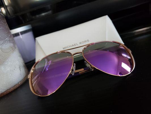 Picked up these today!! Totally love them. They are my signature color. Michael Kors Sunglasses - Chelsea