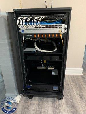 Organized IT rack installations.