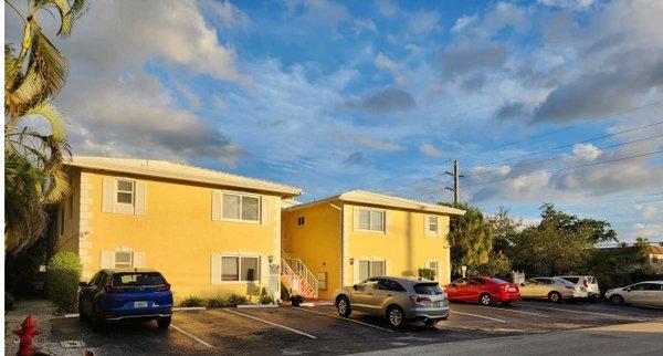 Bldg entrance great location corner of East McNab and 4th Ave between Fort Lauderdale and Pompano Beach