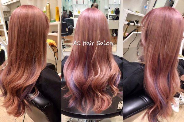 Hair cut & coloring by KANCO