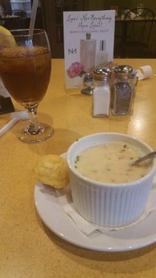 Loaded potato soup very good.