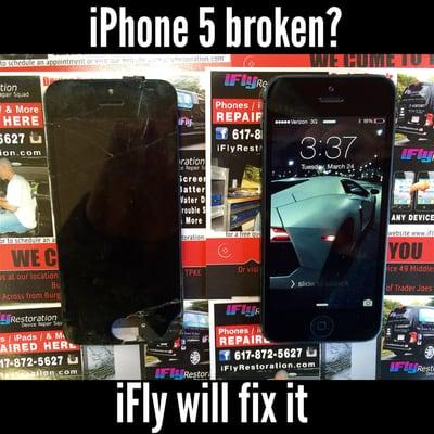 Get your iPhone 5, 5c or 5s repaired today