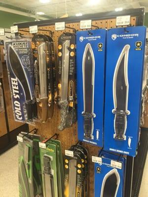 Machetes for all your macheteing needs.