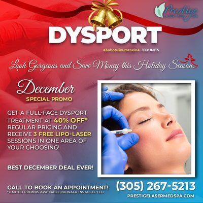 Look Gorgeous and Save Money this Holiday Season at Prestige Laser Med Spa.