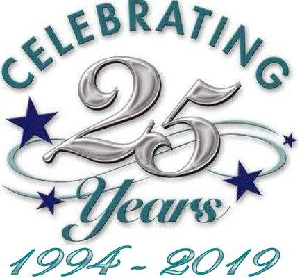 1994 - 2019 Celebrating 25 Years this year