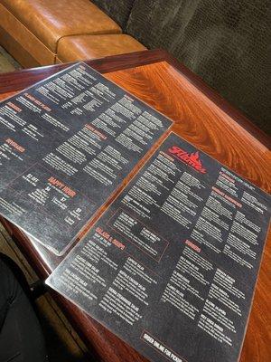 Menu, TONS OF GREAT THINGS TO CHOSE FROM