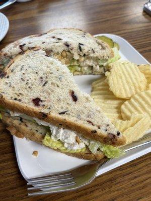 Chicken salad sandwich -- super fresh and tasty.