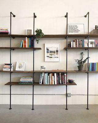 Knoed office book shelves