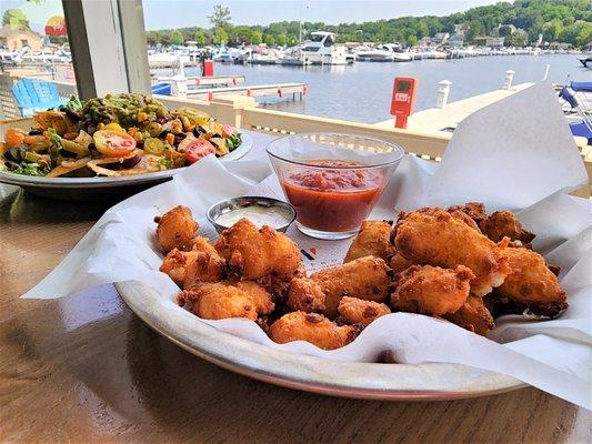 Wisconsin Cheese Curds and Nachos