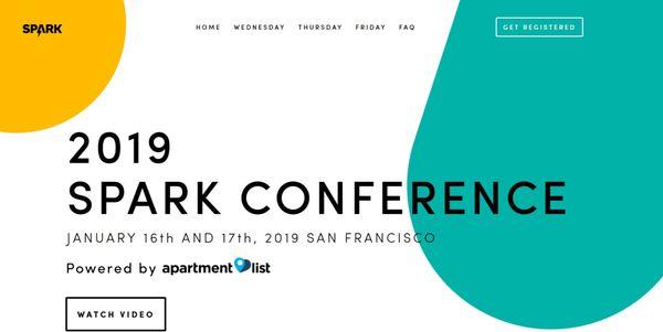 spark.apartmentlist com San Francisco Tech Conference built in collaboration with their brilliant graphic artist