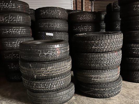 Tires of different sizes