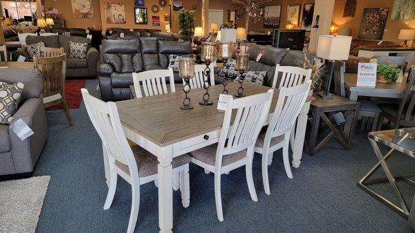 Table and 6 chairs  $1299